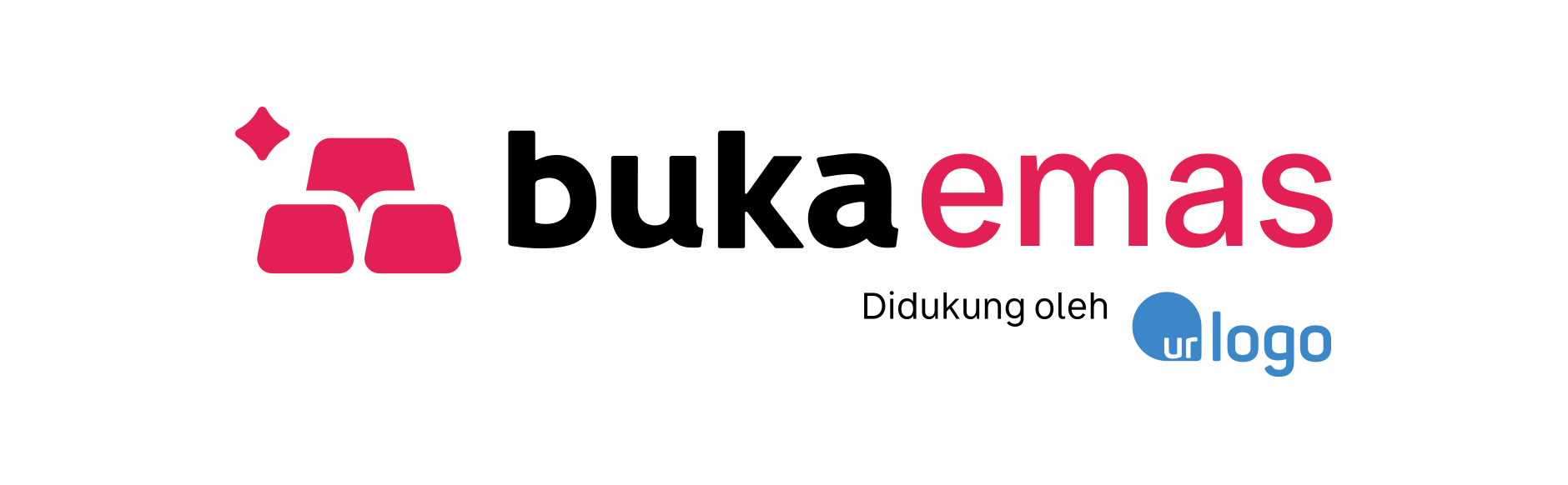 Logo buka emas horizontal