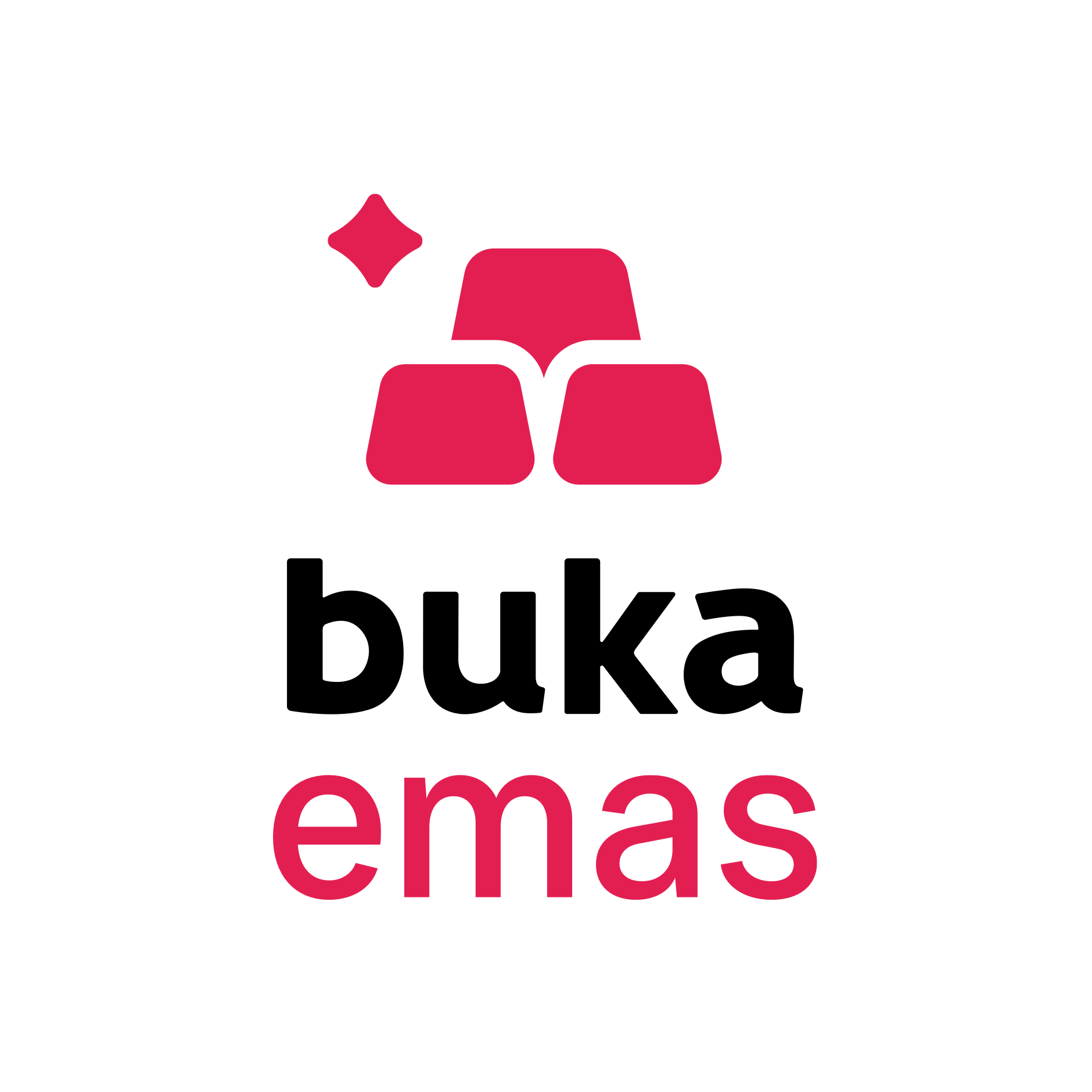 Logo buka emas vertical